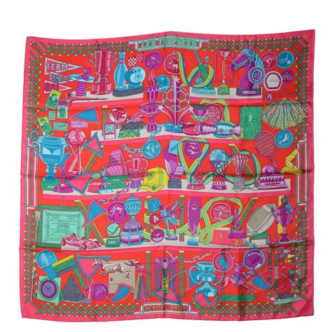 hermes les trophees scarf|HERMES Silk Les Trophees Scarf 90 780267.